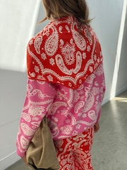 Never Fully Dressed Red Bandana Martha Cardigan - Image 3 of 3