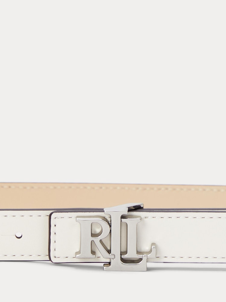 Lauren Ralph Lauren Green Skinny Reversible Belt - Image 3 of 3