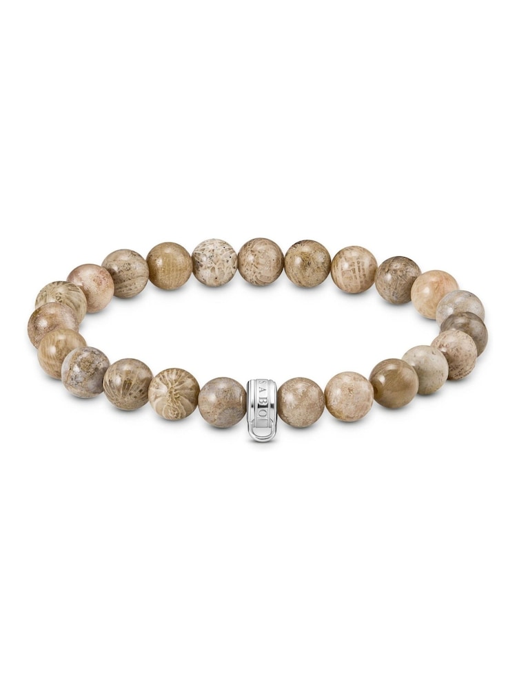 Thomas Sabo Blue Charm Club Bead Daisy Jasper Bracelet - Image 1 of 2