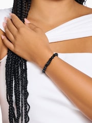 Thomas Sabo Black X Harib Bead Bracelet With Goldbears - Image 1 of 2