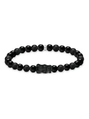 Thomas Sabo Black X Harib Bead Bracelet With Goldbears - Image 2 of 2