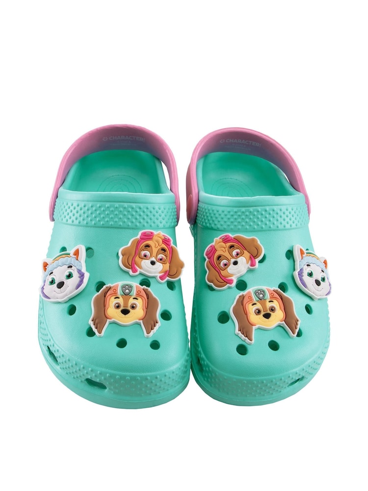 Character Green PAW Patrol Liberty Everest And Skye Clogs Sandals - Image 1 of 6
