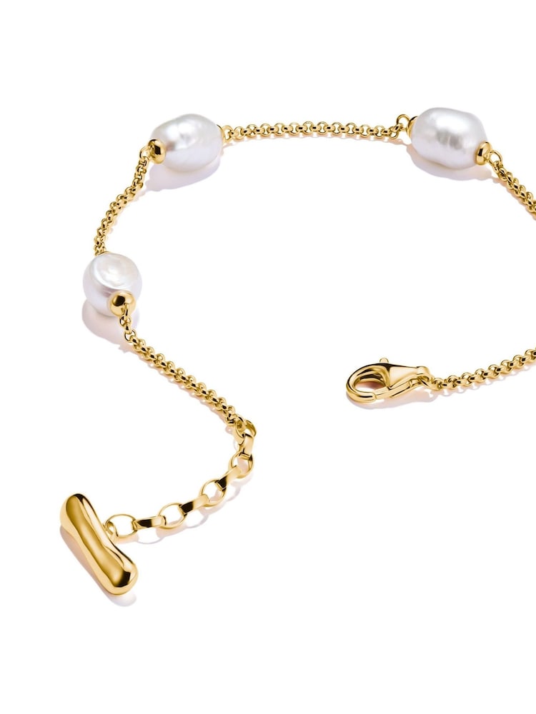 Thomas Sabo White Natural Beauty Fine Pearl Bracelet - Image 2 of 2 Thomas Sabo White Natural Beauty Fine Pearl Bracelet - Image 2 of 2
