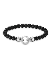 Thomas Sabo Black Bead Obsidian Bracelet - Image 1 of 2