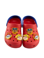 Character Red PAW Patrol Rubble Marshall And Chase Clogs Sandals - Image 1 of 6