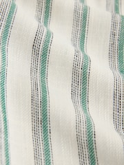 Verde/crudo - Stripe Wide Leg Trousers with Linen - Imagen 6 de 6