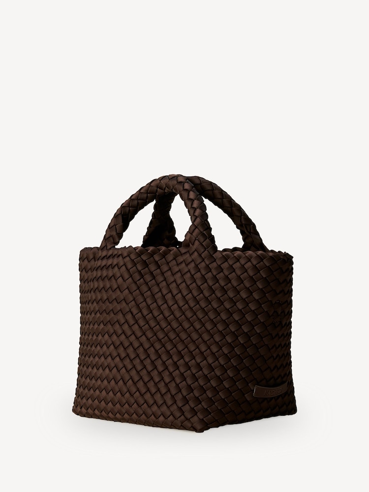 NAGHEDI Chocolate Brown Small ST Barths Tote Bag - Image 2 of 6 NAGHEDI Chocolate Brown Small ST Barths Tote Bag - Image 2 of 6