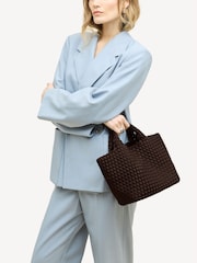 NAGHEDI Chocolate Brown Small ST Barths Tote Bag - Image 5 of 6