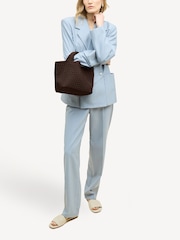 NAGHEDI Chocolate Brown Small ST Barths Tote Bag - Image 6 of 6