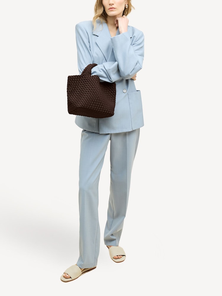 NAGHEDI Chocolate Brown Small ST Barths Tote Bag - Image 6 of 6 NAGHEDI Chocolate Brown Small ST Barths Tote Bag - Image 6 of 6