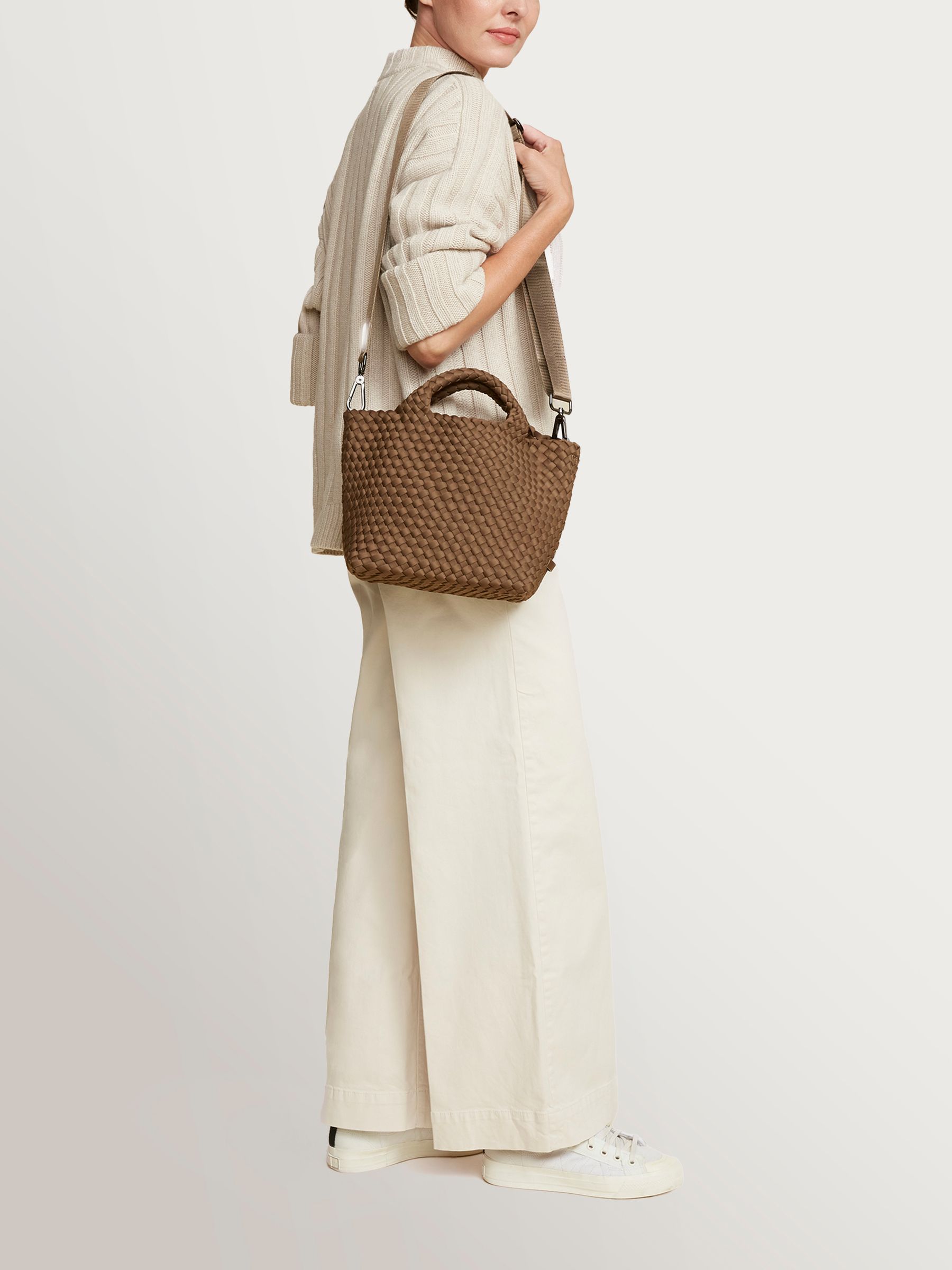 Buy NAGHEDI Mink Brown Small ST Barths Tote Bag from Next Canada