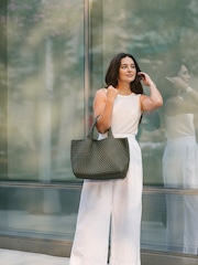 NAGHEDI Green Medium ST Barths Tote Bag - Image 1 of 10