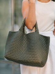 NAGHEDI Green Medium ST Barths Tote Bag - Image 8 of 10