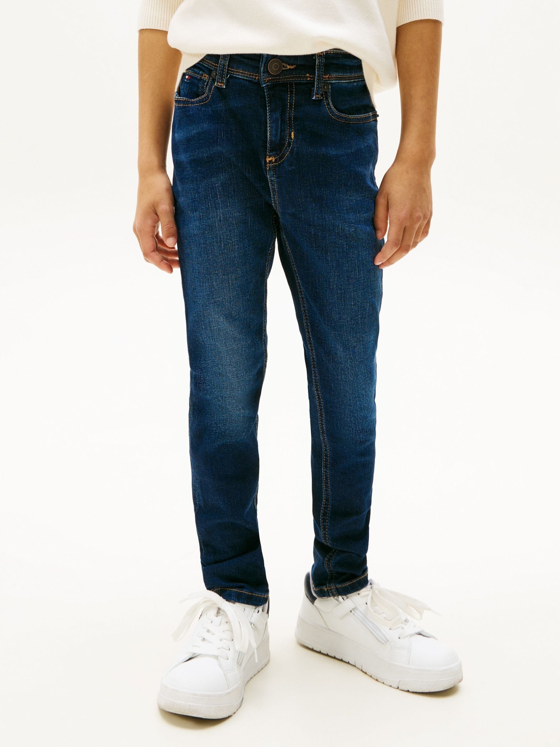 Tommy Hilfiger Dark Used 1Bn Slim Jeans - 16Y - Image 5