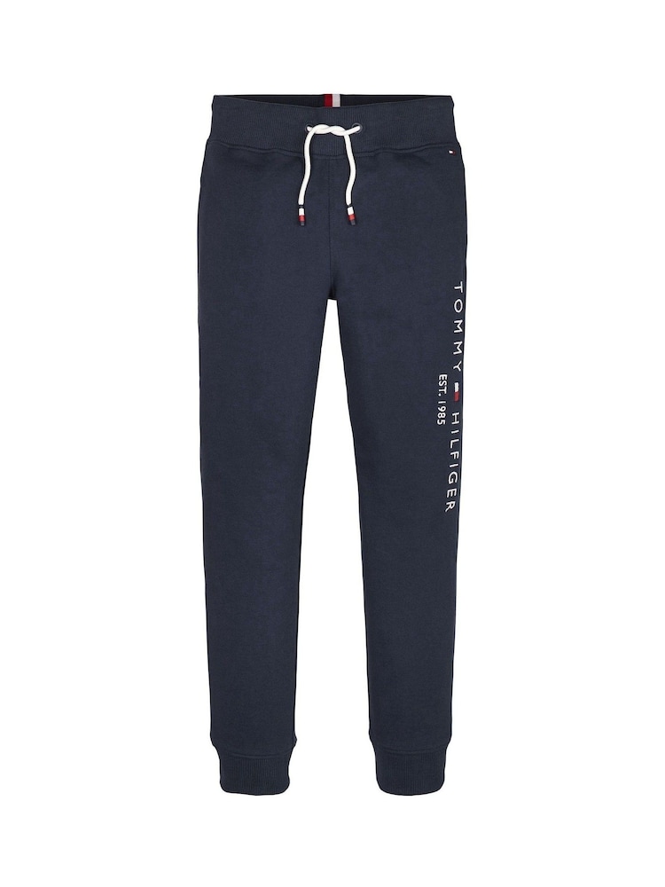 Tommy Hilfiger Blue Essential Pure Cotton Logo Joggers - Image 12 of 12