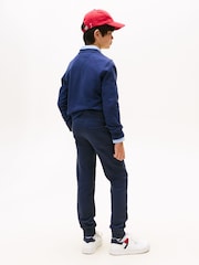 Tommy Hilfiger Blue Essential Pure Cotton Logo Joggers - Image 4 of 12