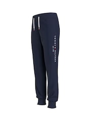 Tommy Hilfiger Blue Essential Pure Cotton Logo Joggers - Image 9 of 12