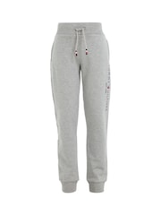 Tommy Hilfiger Grey Essential Pure Cotton Logo Joggers - Image 9 of 10