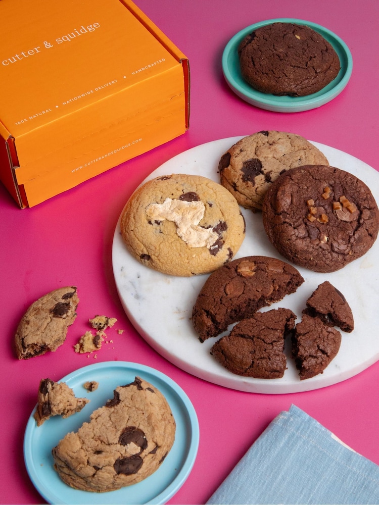 Cutter & Squidge Mixed Chunky Cookie Box - Image 1 of 6 Cutter & Squidge Mixed Chunky Cookie Box - Image 1 of 6