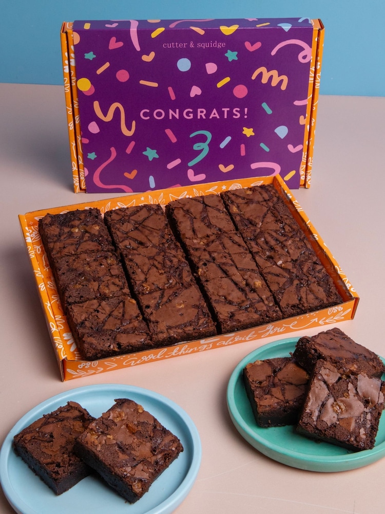 Cutter & Squidge Congratulations Ultimate Fudge Brownies - Image 1 of 3 Cutter & Squidge Congratulations Ultimate Fudge Brownies - Image 1 of 3