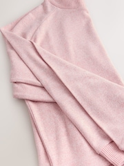 Rosa blush - Blusa de gola redonda de manga comprida e toque macio e aconchegante - Imagem 7 de 7
