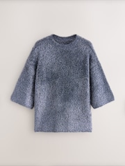 Nothing Ordinary Pewter 3/4 Sleeve Tinsel Knit T-Shirt - Image 6 of 8