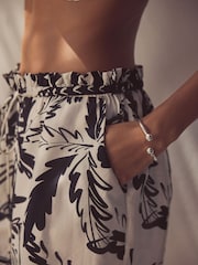 블랙/크림 팜 - 여름 비치 쇼츠 - 7의 이미지 4