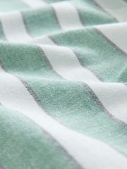 Green/White Summer Shirt With Linen - Image 8 of 8