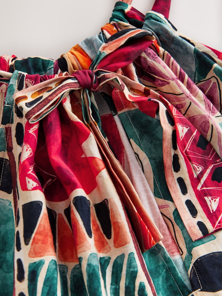 Petrol/Braun - Summer Halter Maxi Dress - Bild 3 von 3