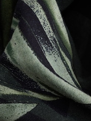 Black/Green Jersey V-Neck jumpsuit - Image 2 of 3