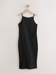 Svart - N. Premium Midi-underkjole med høy hals - Bilde 6 av 8