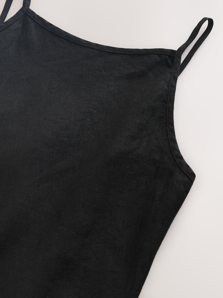 Svart - N. Premium Midi-underkjole med høy hals - Bilde 8 av 8