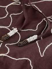 Chocolate Brown Cornelli Summer Shorts - Image 2 of 3