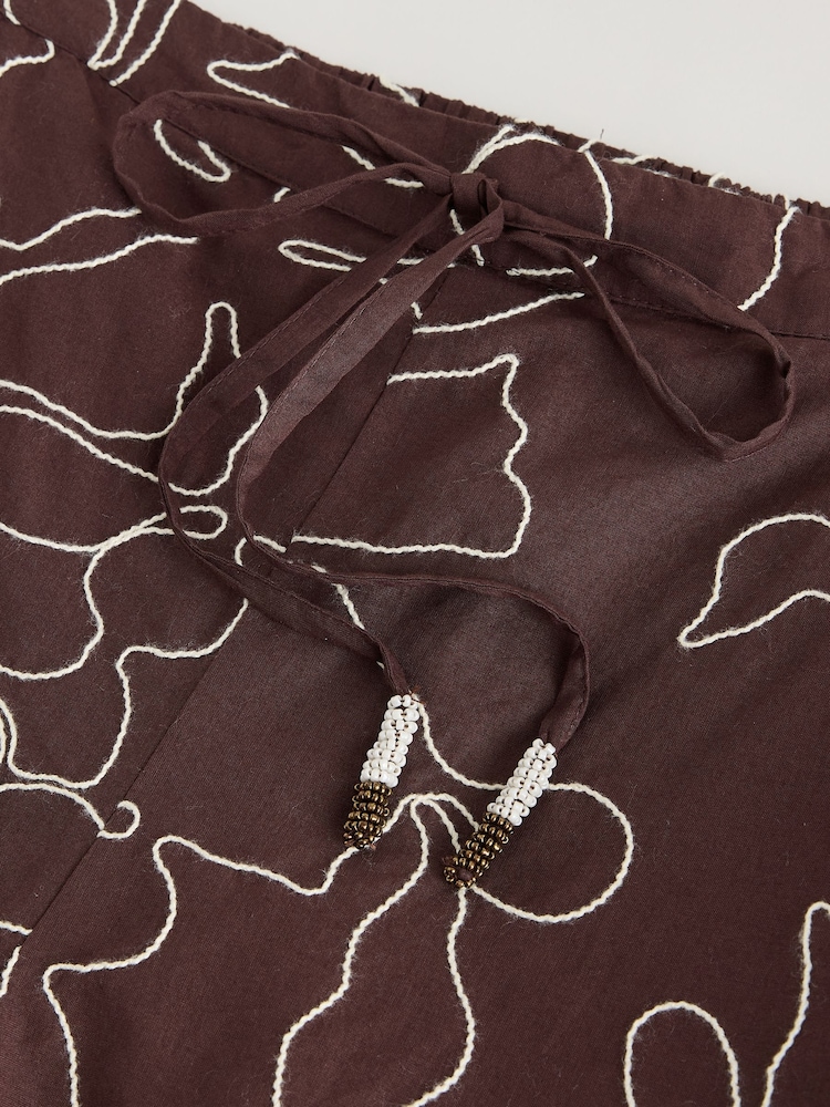 Chocolate Brown Cornelli Summer Shorts - Image 3 of 3