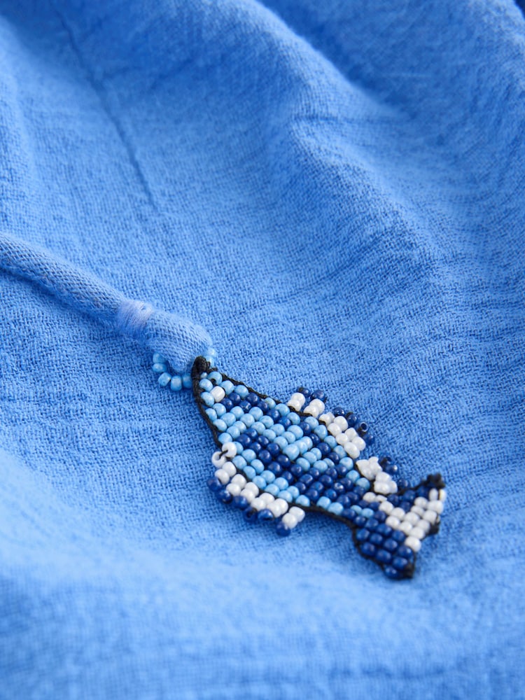 أزرق - قفطان للشاطئ - صورة 8 من 8