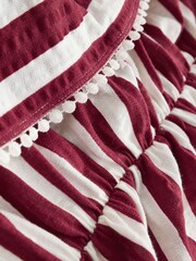 Roșu - Jersey Bandeau Frill Dress - Imaginea 6 din 7