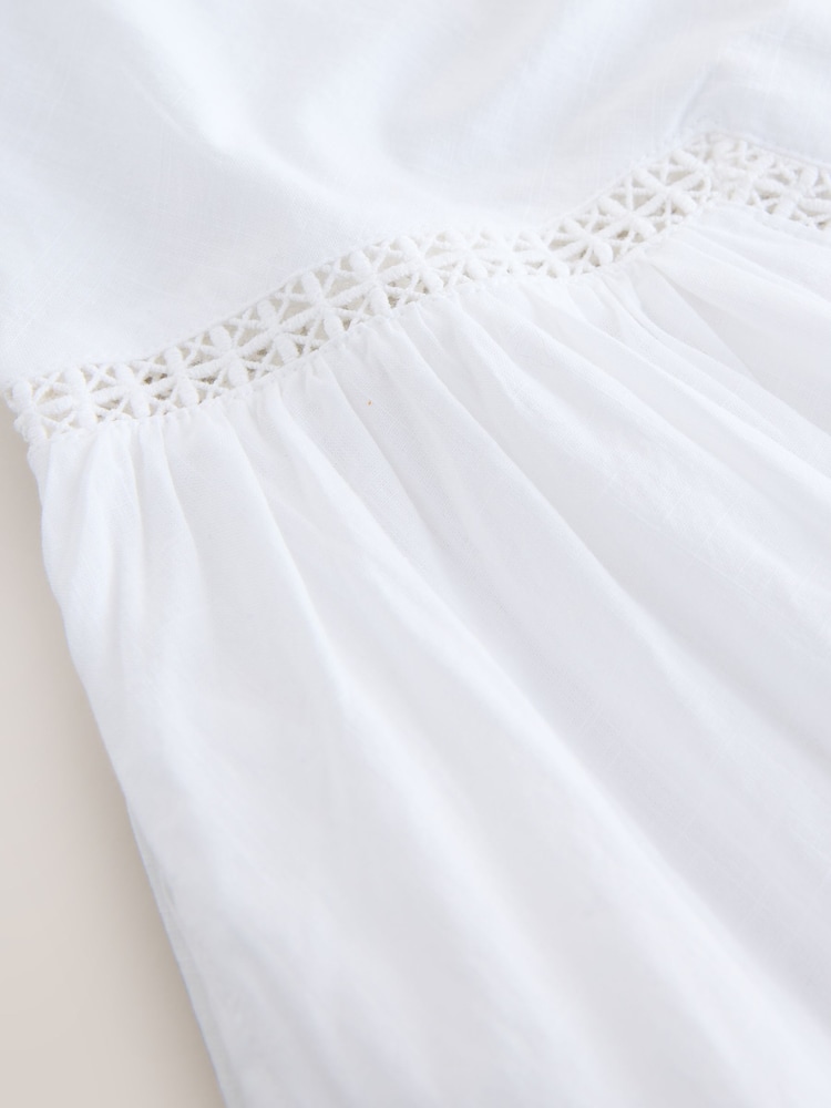 White Summer Mini Dress - Image 10 of 10