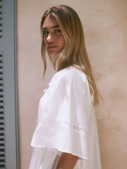 White Summer Mini Dress - Image 5 of 10