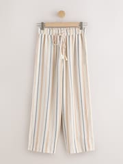Peach Pink Wide Leg Summer Trousers - Image 6 of 8