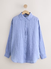 Blue N. Premium 100% Linen Shirt - Image 1 of 3