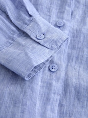 Blue N. Premium 100% Linen Shirt - Image 6 of 6
