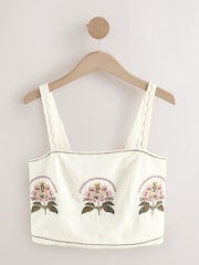 Ecru Summer Top With Linen - Image 5 of 7