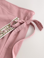 Dusty Pink Wrap Mini Skirt - Image 3 of 3