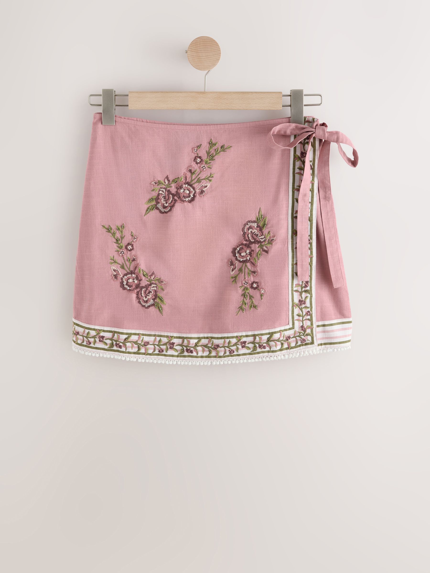 Buy Dusty Pink Wrap Mini Skirt from Next USA