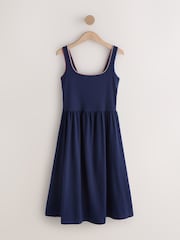 Pink/Cream Jersey Midi Summer Dress - Image 1 of 3