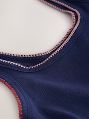 Pink/Cream Jersey Midi Summer Dress - Image 2 of 3