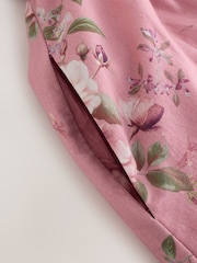 Mauve Purple Puff Sleeve Midi Dress - Image 6 of 8