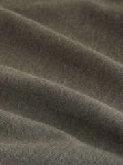 Khaki Green Jersey Twist T-Shirt Summer Dress - Image 7 of 8