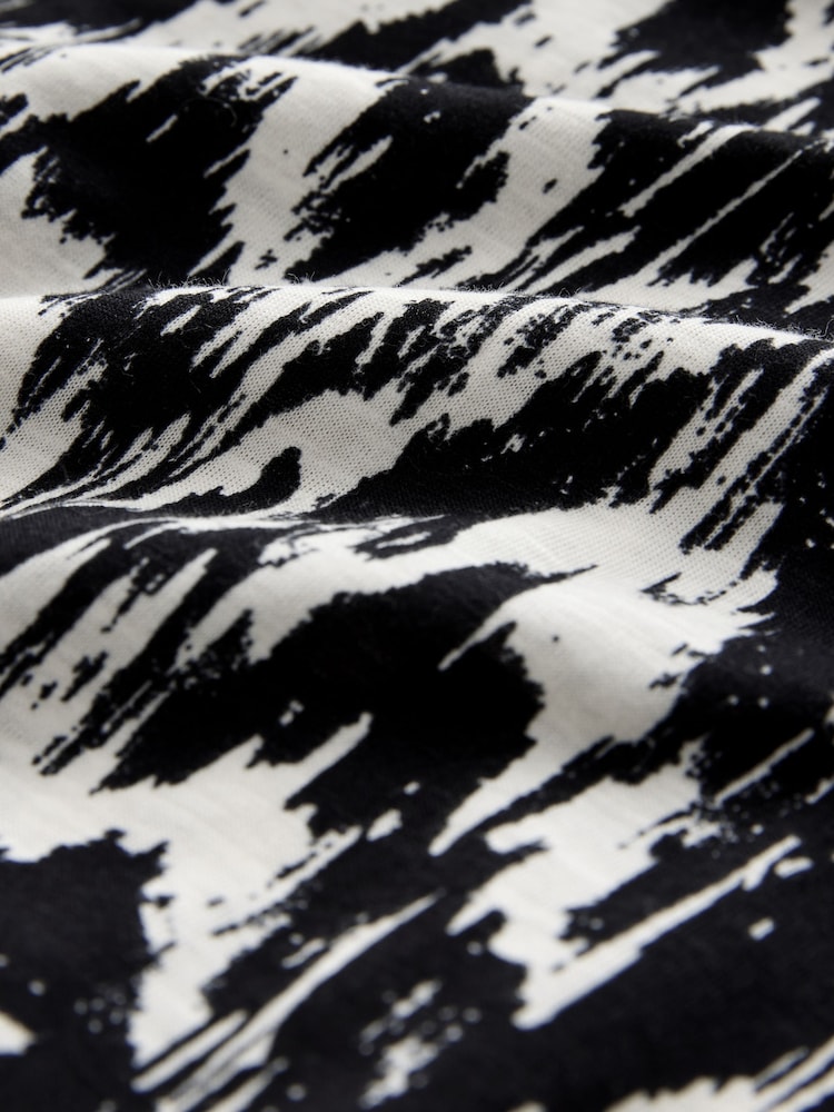 Black/White Bandeau Jersey Midi Dress With Detachable Straps - Image 7 of 7