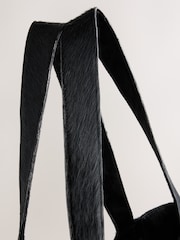 Nothing Ordinary Black Cowhide Oversized Shopper Bag - Image 4 of 5